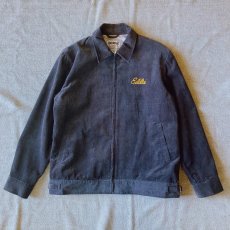 画像6: 【HOUSTON】CORDUROY EMBROIDERY JACKET TIGER / コーデュロイ エンブロイダリー虎柄 (charcoal)  (6)