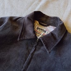 画像7: 【HOUSTON】CORDUROY EMBROIDERY JACKET TIGER / コーデュロイ エンブロイダリー虎柄 (charcoal)  (7)