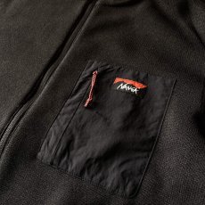 画像3: 【NANGA】 POLARTEC FLEECE ZIP BLOUSON / ポーラテック フリース ジップ ブルゾン (BLACK) (3)