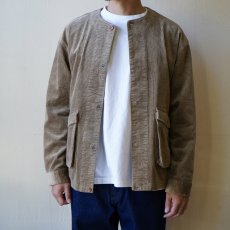 画像5: 【modemdesign/モデムデザイン】corduroy collarless shirts jacket (2color) (5)