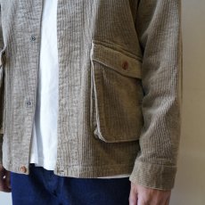 画像9: 【modemdesign/モデムデザイン】corduroy collarless shirts jacket (2color) (9)