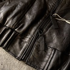 画像6: 【Re:VECTOR】USED Leather crew Jacket (6)