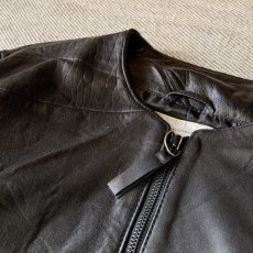 画像3: 【Re:VECTOR】USED Leather crew Jacket (3)