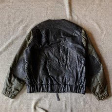 画像7: 【Re:VECTOR】USED Leather Quiltingsleeve Jacket (7)