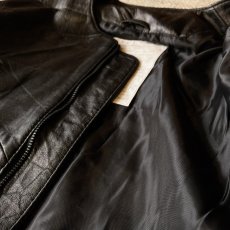 画像7: 【Re:VECTOR】USED Leather crew Jacket (7)