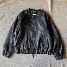 画像1: 【Re:VECTOR】USED Leather crew Jacket (1)