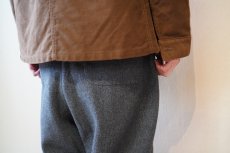 画像3: WOOLLIKE WIDE EASY PANTS/ ウールライク ワイドイージーパンツ(GRAY) (3)