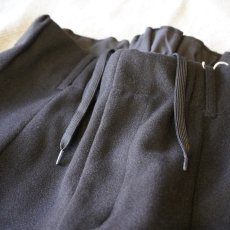 画像3: WOOLLIKE EASY PANTS/ ウールライク イージーパンツ (BLACK) (3)