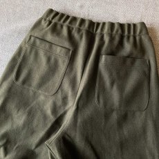 画像9: WOOLLIKE WIDE EASY PANTS/ ウールライク ワイドイージーパンツ(OLIVE) (9)