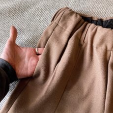 画像7: WOOLLIKE EASY PANTS/ ウールライク イージーパンツ (BROWN) (7)