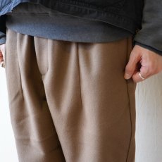 画像3: WOOLLIKE EASY PANTS/ ウールライク イージーパンツ (BROWN) (3)