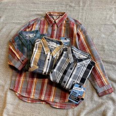 画像1: 【FIVE BROTHER】HEAVY FLANNEL WORK SHIRTS（4color） (1)