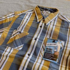 画像6: 【FIVE BROTHER】HEAVY FLANNEL WORK SHIRTS（4color） (6)