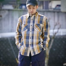 画像10: 【FIVE BROTHER】HEAVY FLANNEL WORK SHIRTS（4color） (10)