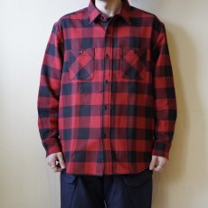 画像4: 【FIVE BROTHER】HEAVY FLANNEL WORK SHIRTS（2color） (4)