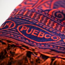 画像4: 【PUEBCO】REVERSIBLE JACQUARD RUG（NAVY）  (4)