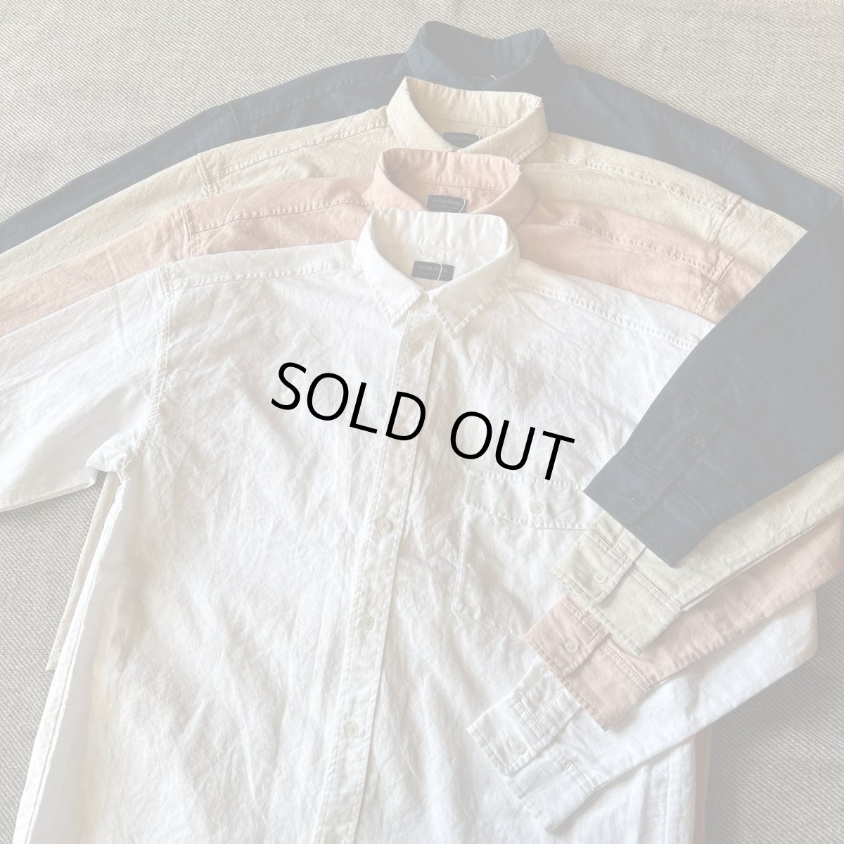 画像1: 【modemdesign/モデムデザイン】cotton linen shirt (4color) (1)