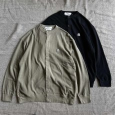 画像1: 【FIDELITY/フィデリティ】GAUZE FRENCH TERRY CREW CARDIGAN（2color） (1)