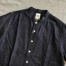 画像2: 【FOB FACTORY】デニム バンドカラー シャツ (ONE WASH) (2)