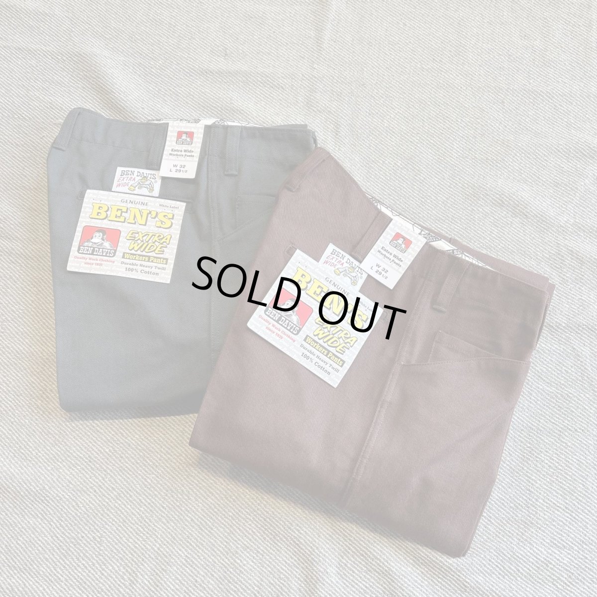 画像1: 【BEN DAVIS】EXTRA WIDE CINO PANTS (2color) (1)