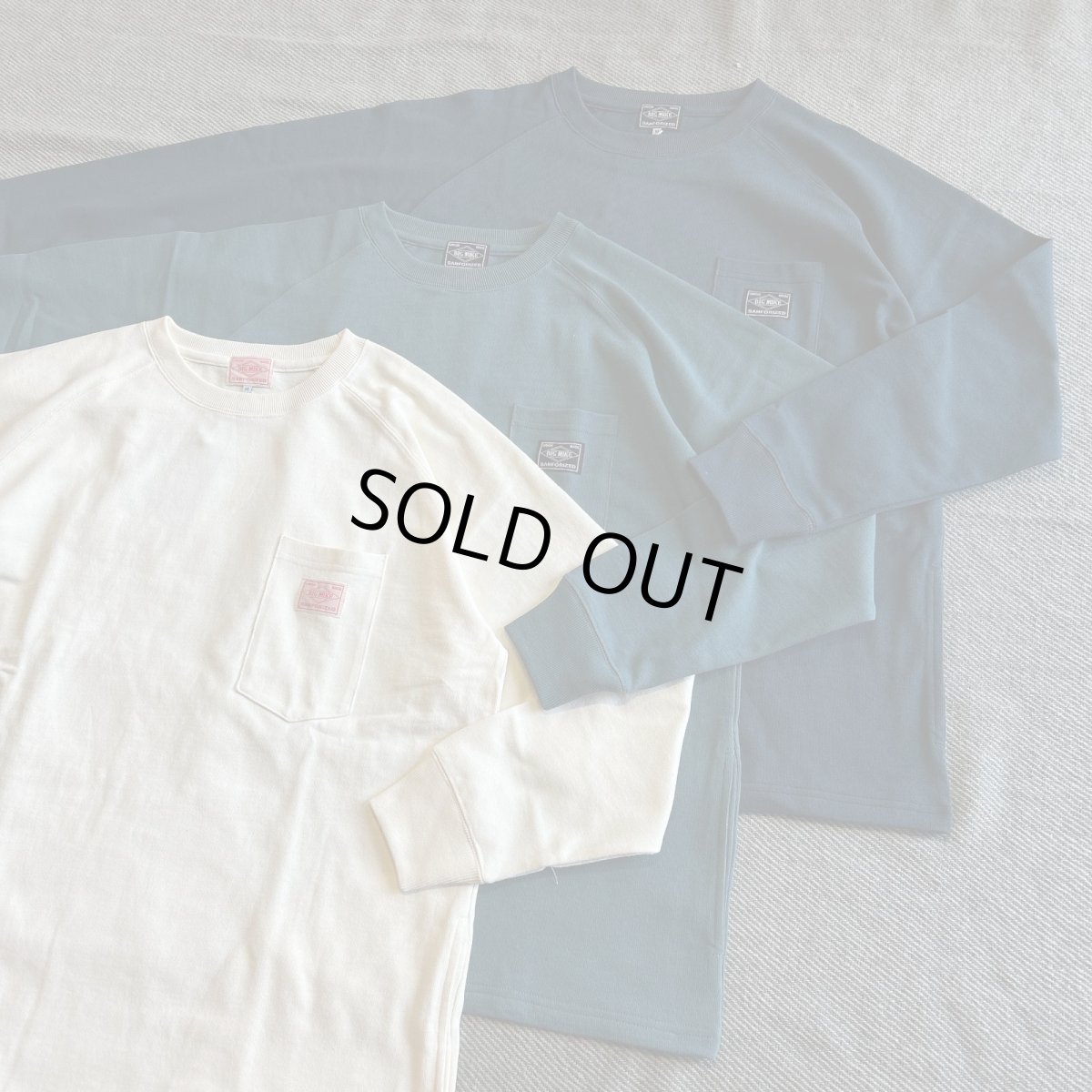 画像1: 【BIG MIKE/ビッグマイク】10oz Sunglasses 3 Pocket L/S Tee（3color） (1)