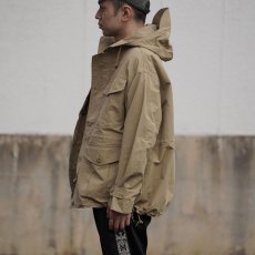 画像2: 【ARMY TWILL】Rip Stop Hooded Coat（Beige） (2)