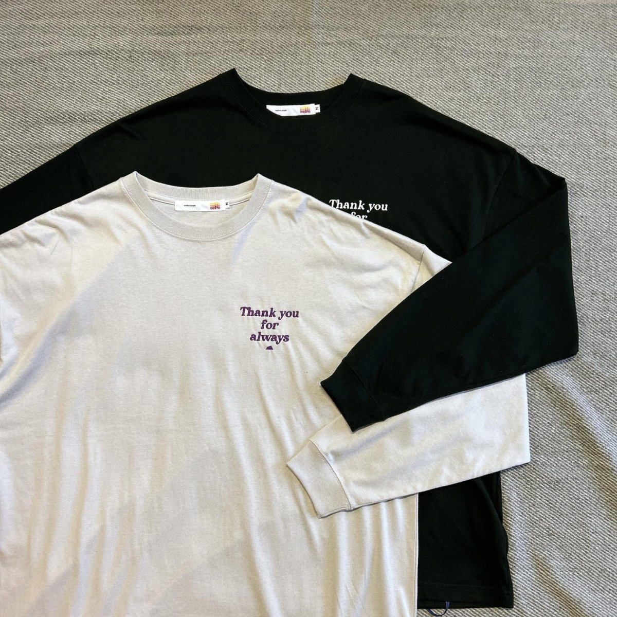 画像1: 【melple×SALVAGE PUBLIC】Thank you L/S  (2color) (1)