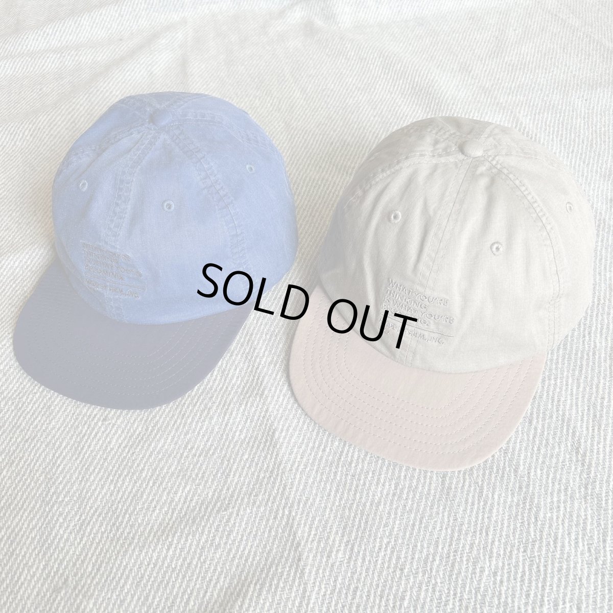 画像1: 【SUBLiME】 STONE WASH EMB FREEBRIM CAP（2color） (1)