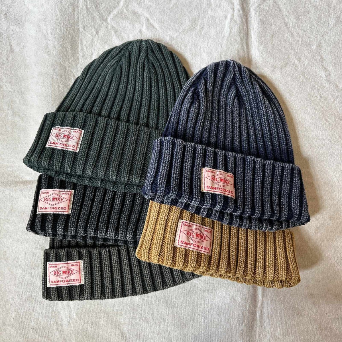 画像1: 【BIG MIKE/ビッグマイク】ピグメント コットンニット ワッチ (5color) (1)