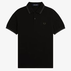 画像2: 【FRED PERRY/フレッドペリー】FRED PERRY SHIRT　M3600（Y43: BLK/CRT GRN） (2)