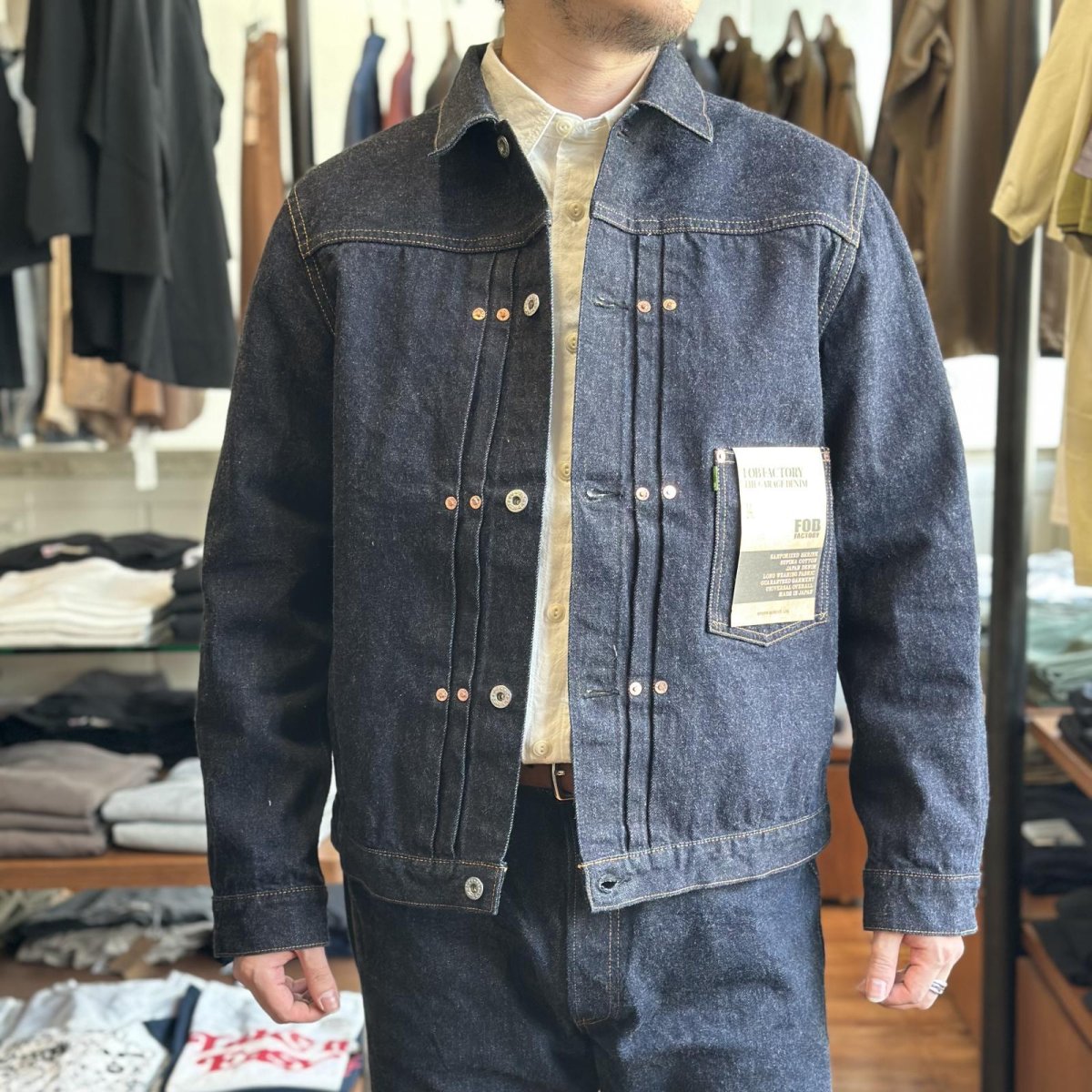 画像1: 【FOB FACTORY】SELVEDGE GARAGE DENIM JKT (WA) (1)