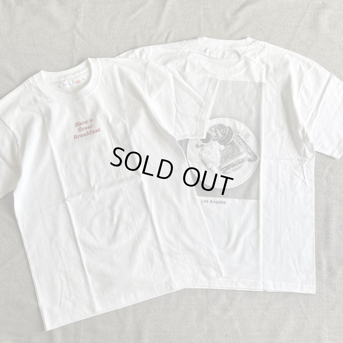 画像1: 【melple/メイプル】Breakfast S/S (White×Red) (1)