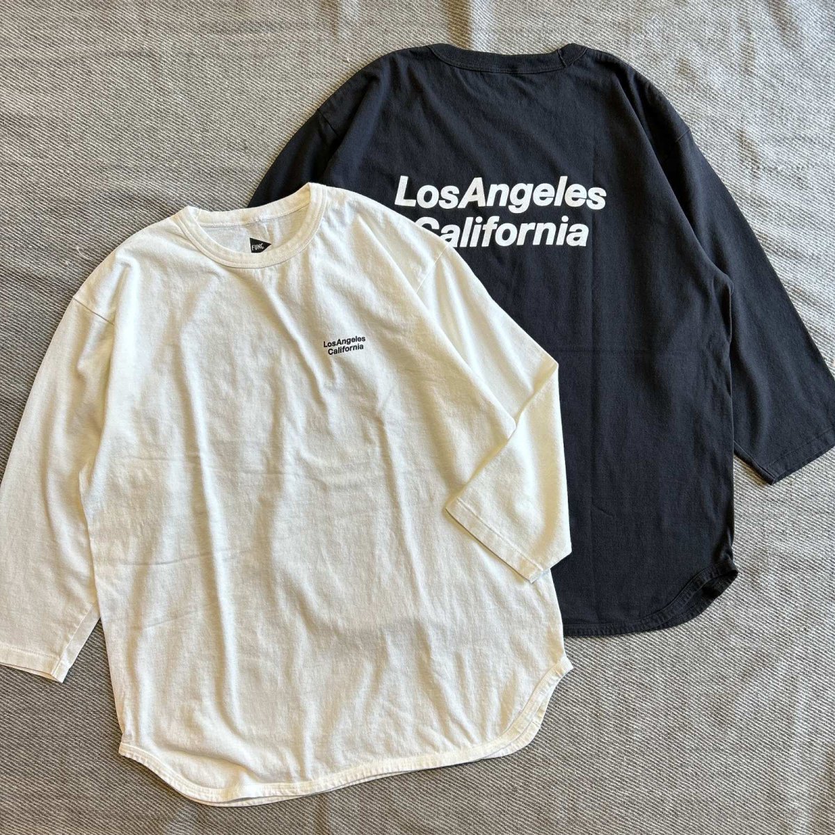 画像1: 【FUNG/ファング】7分袖プリントTee "Los Angeles" (2color)  (1)