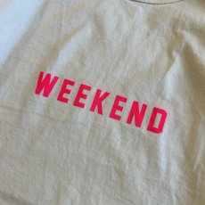 画像4: 【FUNG/ファング】7分袖プリントTee "WEEKEND" (WHITE)  (4)