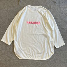画像2: 【FUNG/ファング】7分袖プリントTee "WEEKEND" (WHITE)  (2)