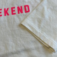 画像5: 【FUNG/ファング】7分袖プリントTee "WEEKEND" (WHITE)  (5)
