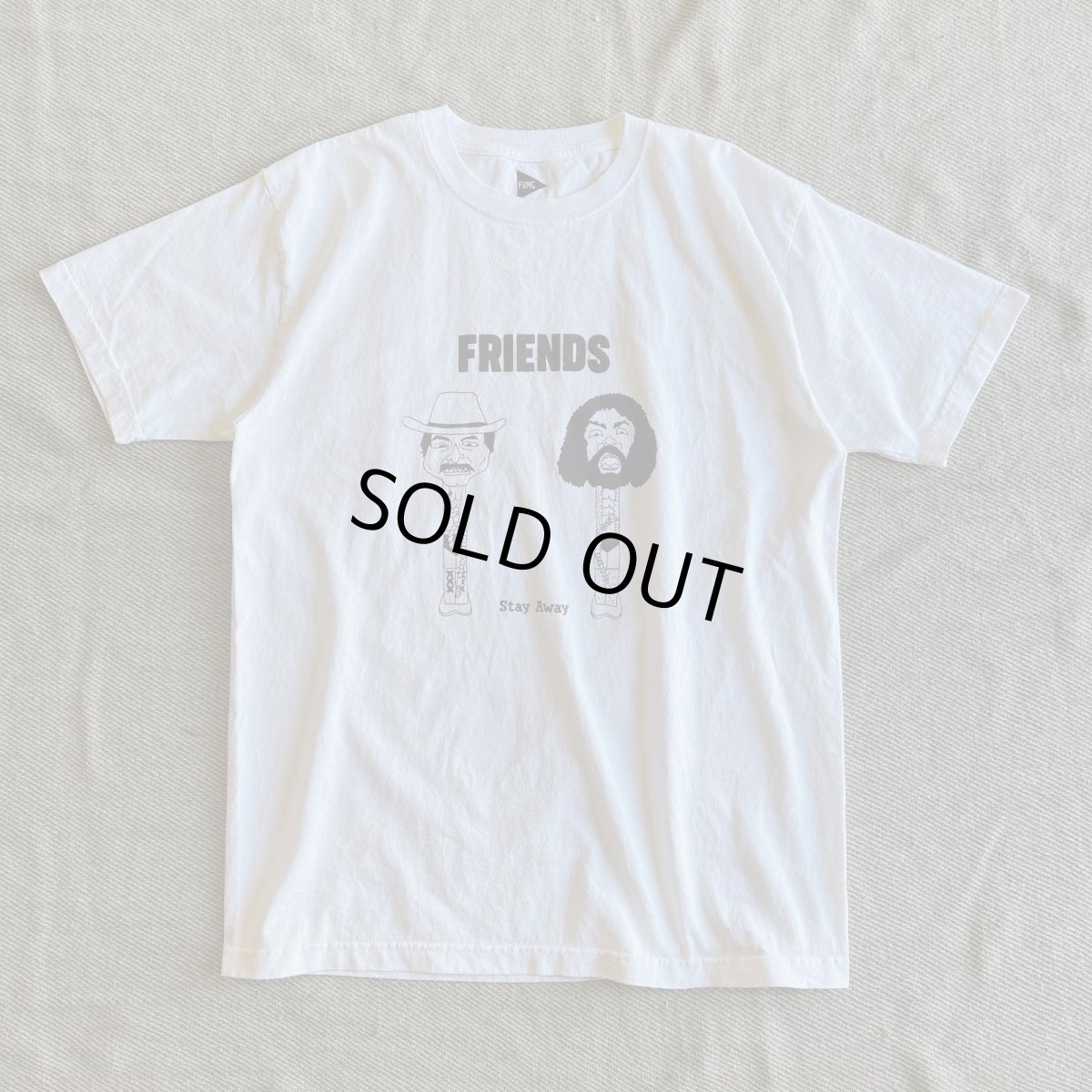 画像1: 【FUNG/ファング】半袖プリントTee "FRIENDS" (white)  (1)