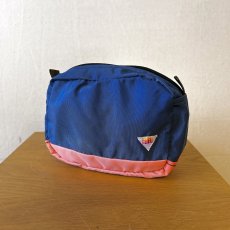 画像1: 【melple/メイプル】ナイロンコンパクトバッグ MADE IN USA（NAVY×ORANGE） (1)