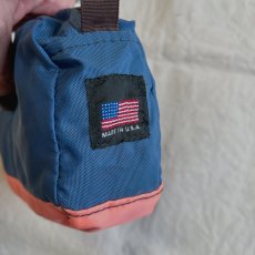 画像5: 【melple/メイプル】ナイロンコンパクトバッグ MADE IN USA（NAVY×ORANGE） (5)