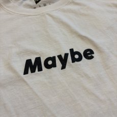 画像2: 【FUNG/ファング】カットオフ半袖プリントTee "MAYBE” (white)  (2)