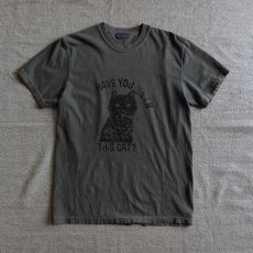 画像4: 【modemdesign/モデムデザイン】"HAVE YOU SEEN THIS CAT?"半袖Tシャツ (3color）  (4)