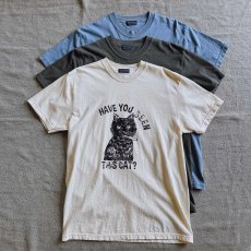 画像1: 【modemdesign/モデムデザイン】"HAVE YOU SEEN THIS CAT?"半袖Tシャツ (3color）  (1)