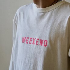 画像11: 【FUNG/ファング】7分袖プリントTee "WEEKEND" (WHITE)  (11)