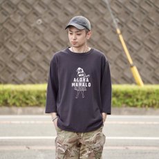 画像8: 【FUNG/ファング】7分袖プリントTee "ALOHA" (BLACK)  (8)