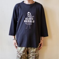 画像9: 【FUNG/ファング】7分袖プリントTee "ALOHA" (BLACK)  (9)