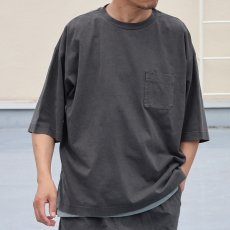 画像8: 【Upscape Audience】USAコットン ピグメント 16/-天竺 グラスポケ付き クルーネック  Tシャツ (5color) (8)