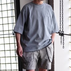 画像7: 【Upscape Audience】USAコットン ピグメント 16/-天竺 グラスポケ付き クルーネック  Tシャツ (5color) (7)