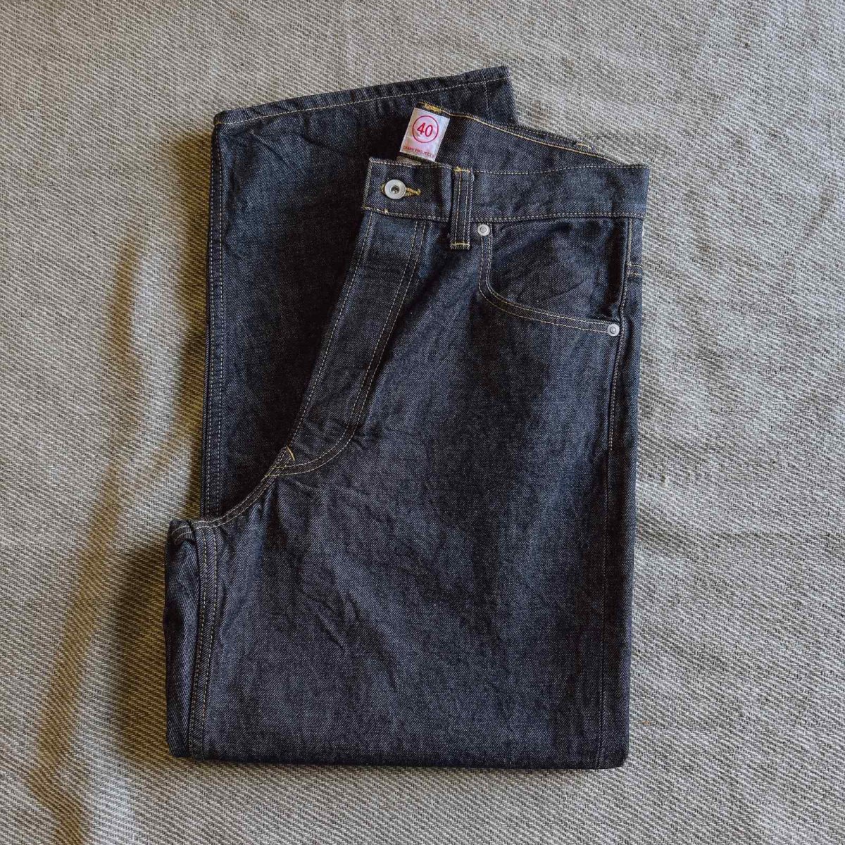 画像1: 【SpinnerBait/スピナーベイト】CRANK PROJECTS/クランクプロジェクツ 13oz FAT DENIM PANTS (940:インディゴ) (1)