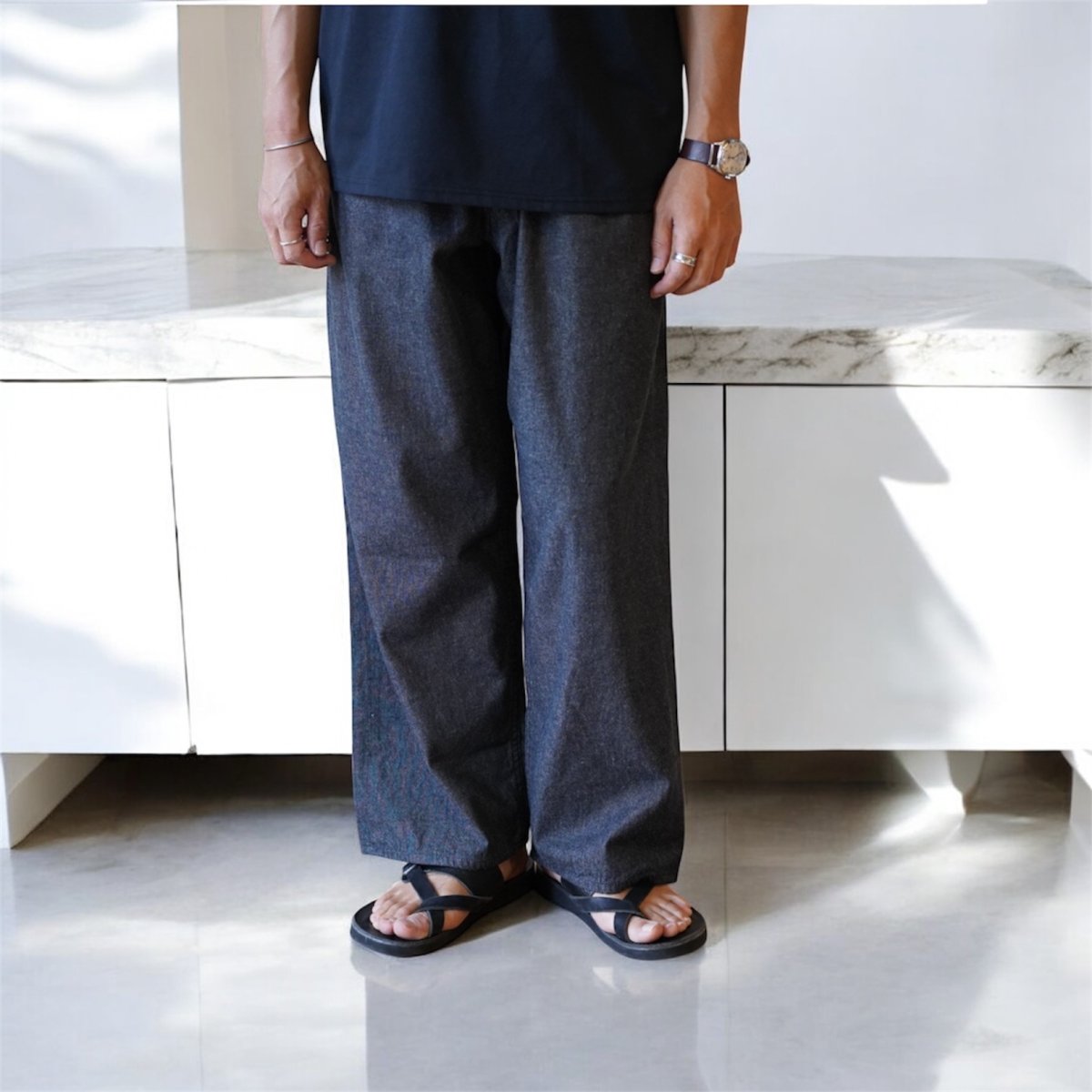 画像1: 【SpinnerBait/スピナーベイト】CRANK PROJECTS/クランクプロジェクツ FAT DENIM PANTS (100:ブラック) (1)