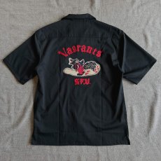 画像7: 【ALCARZA】バック刺繡ボーリングシャツ（WOLF BLACK） (7)